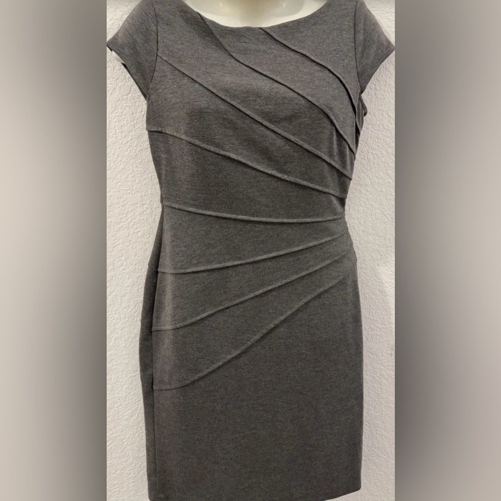 London Times Gray Dress Size 10